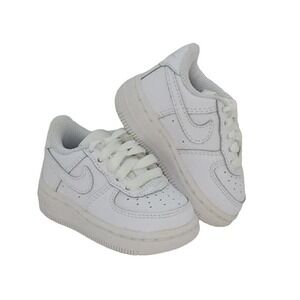 Nike Air Force 1 Toddler Pre-owned Triple White Sneakers - sz. 2C